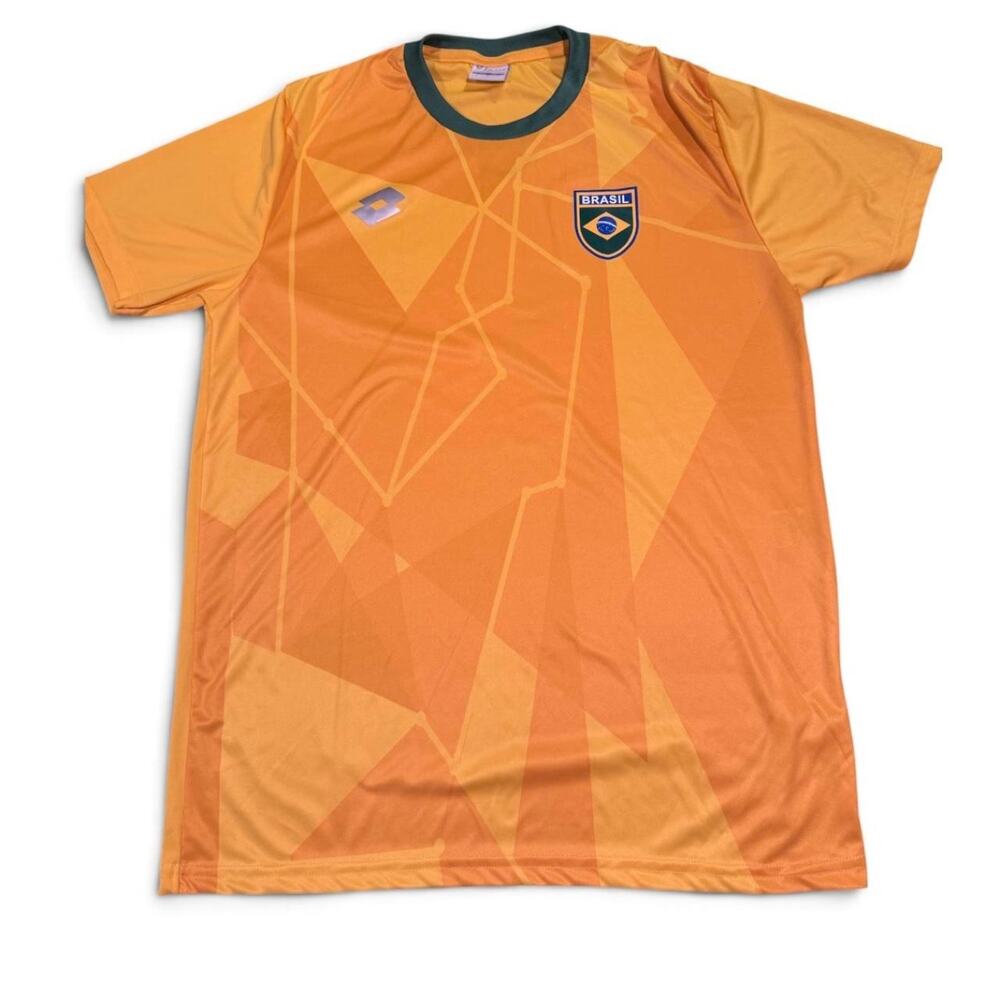 Lotto Brazil Soccer Jersey Yellow Menโs Large